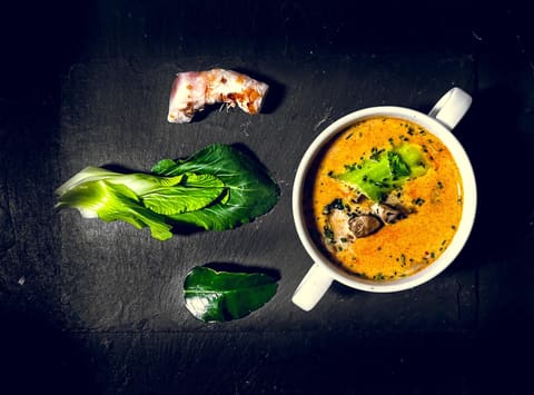 Tom Kha Kai Suppe mit Poulet